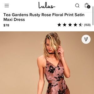 Tea Gardens Rusty Rose Floral Satin Maxi Dress